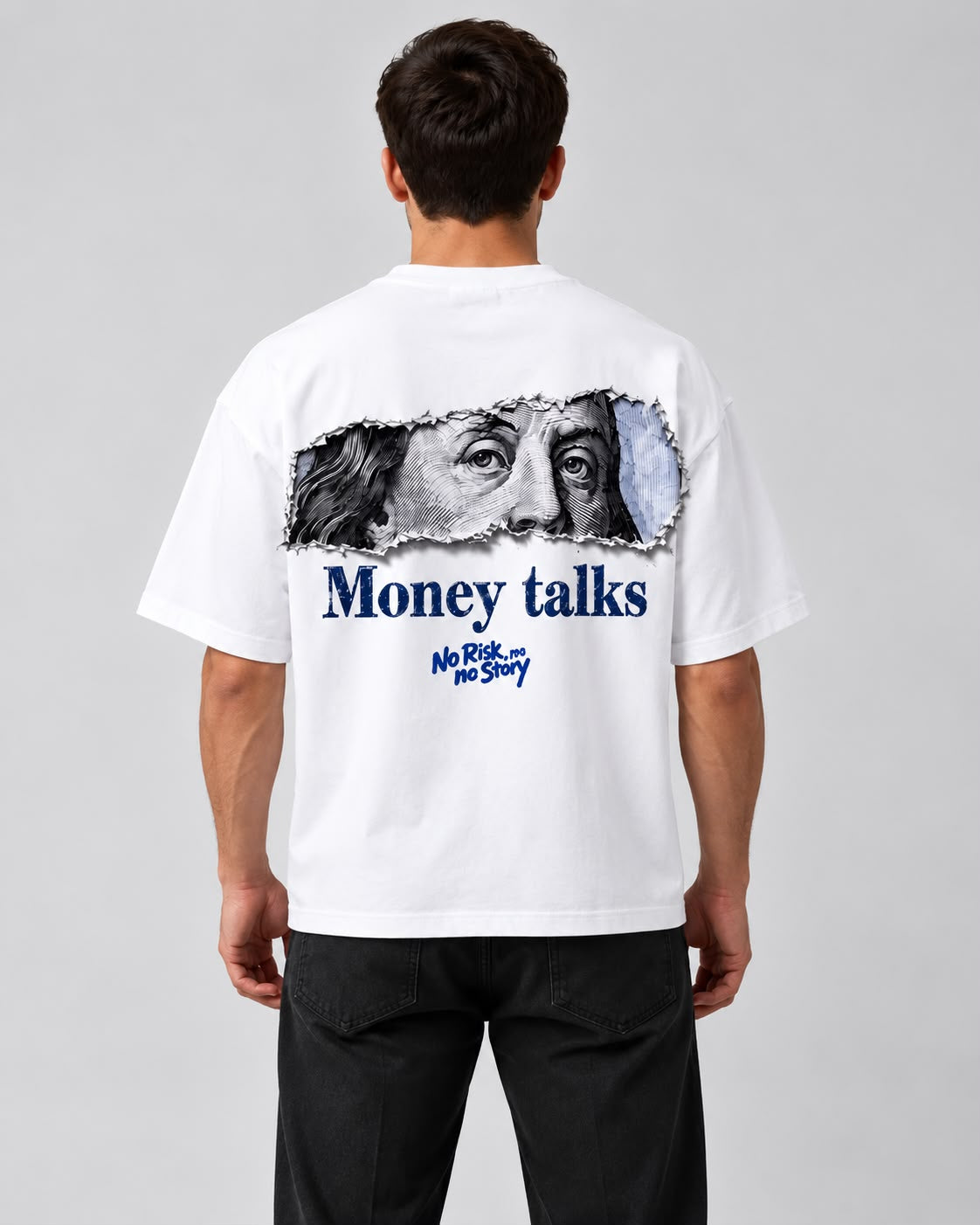 T-SHIRT MONEY TALKS — BLANC